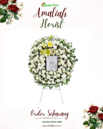 Krans Bunga Duka Cita di Losung